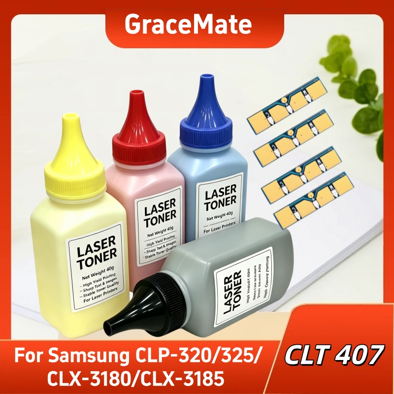 Toner Cartridge - CLT-407 toner Chip powder For Samsung