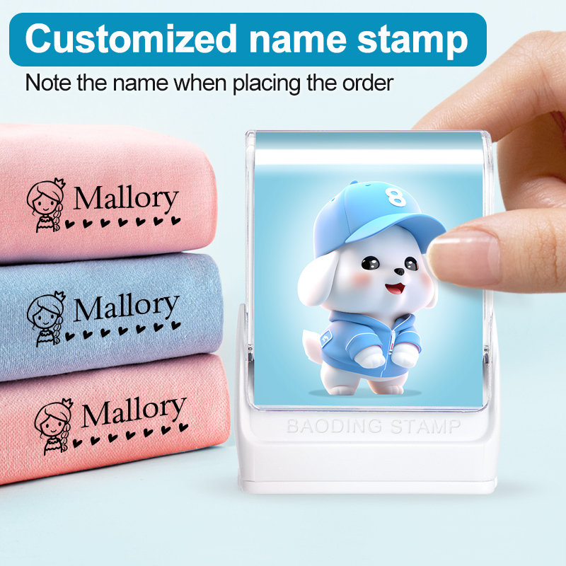 Label Maker - Personalized Baby Clothes Stamp,Custom Cartoon Name