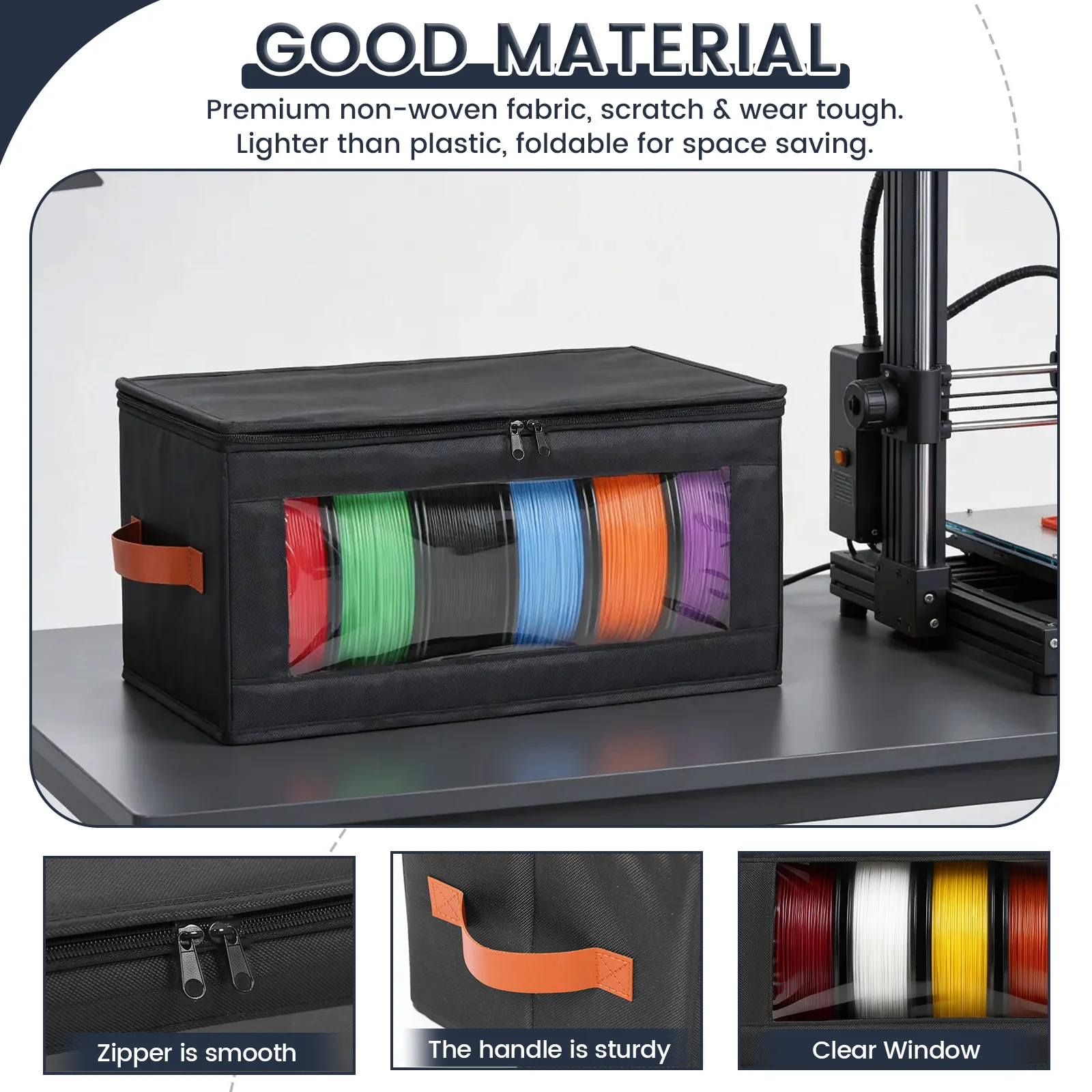 4Pcs Filament Storage Box Larg - Commercial Fabric Printing Machine review and price