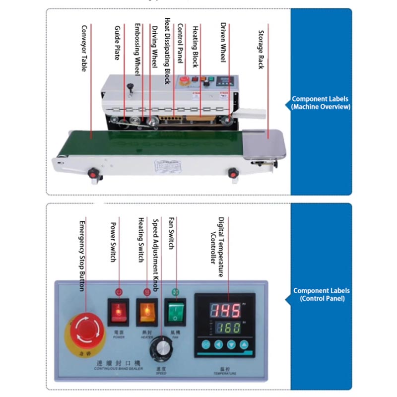 Food Bag Continuous Sealing Ma - Commercial Printing And Packaging review and price