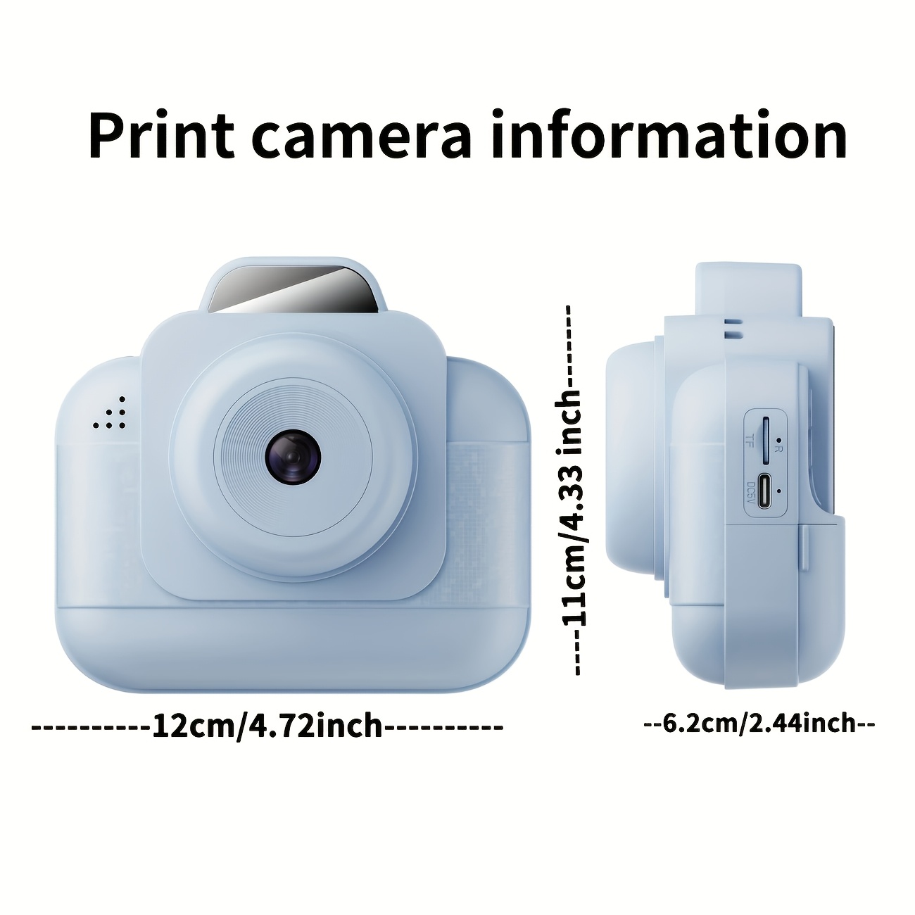Portable photo printer (blue)  - Thermal Printer review and price