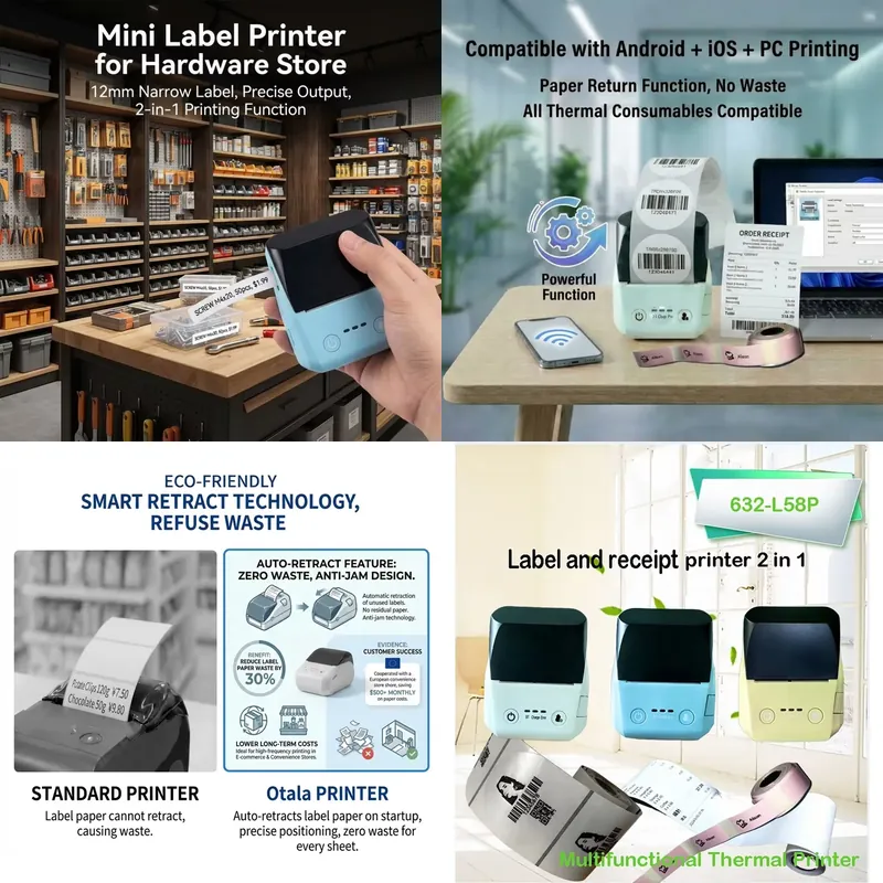 Mini 58mm Receipt Thermal Port - Label Printer review and price
