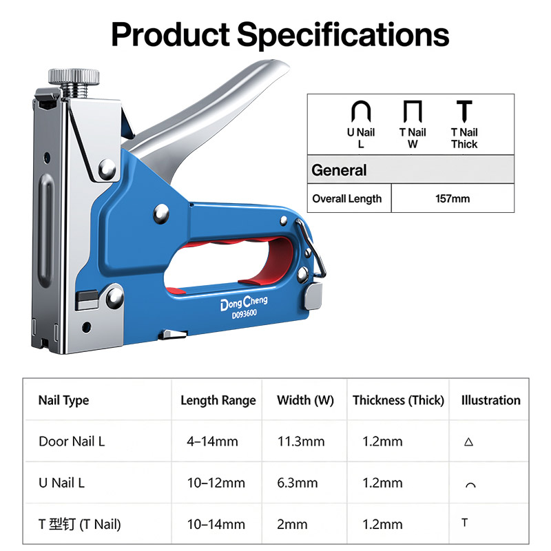 3-in-1 Nail Gun Carbon Steel F - Stapler Heavy Duty review and price